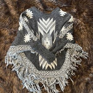 Cute Poncho with Armholes.